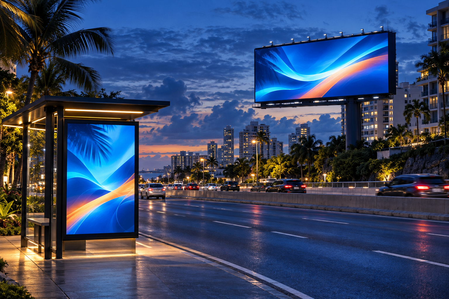 Interactive Media outdoor network in Puerto Rico